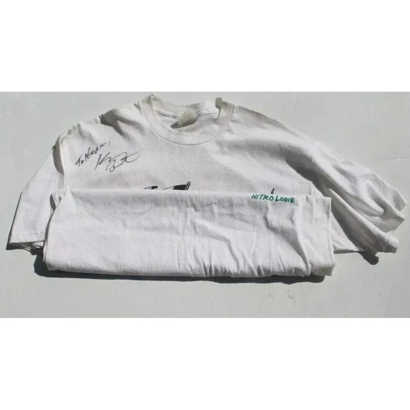 Vtg Kenny Bernstein First 300 Budweiser King Racing 1998 T-shirt Size L Signed - Picture 2 of 7